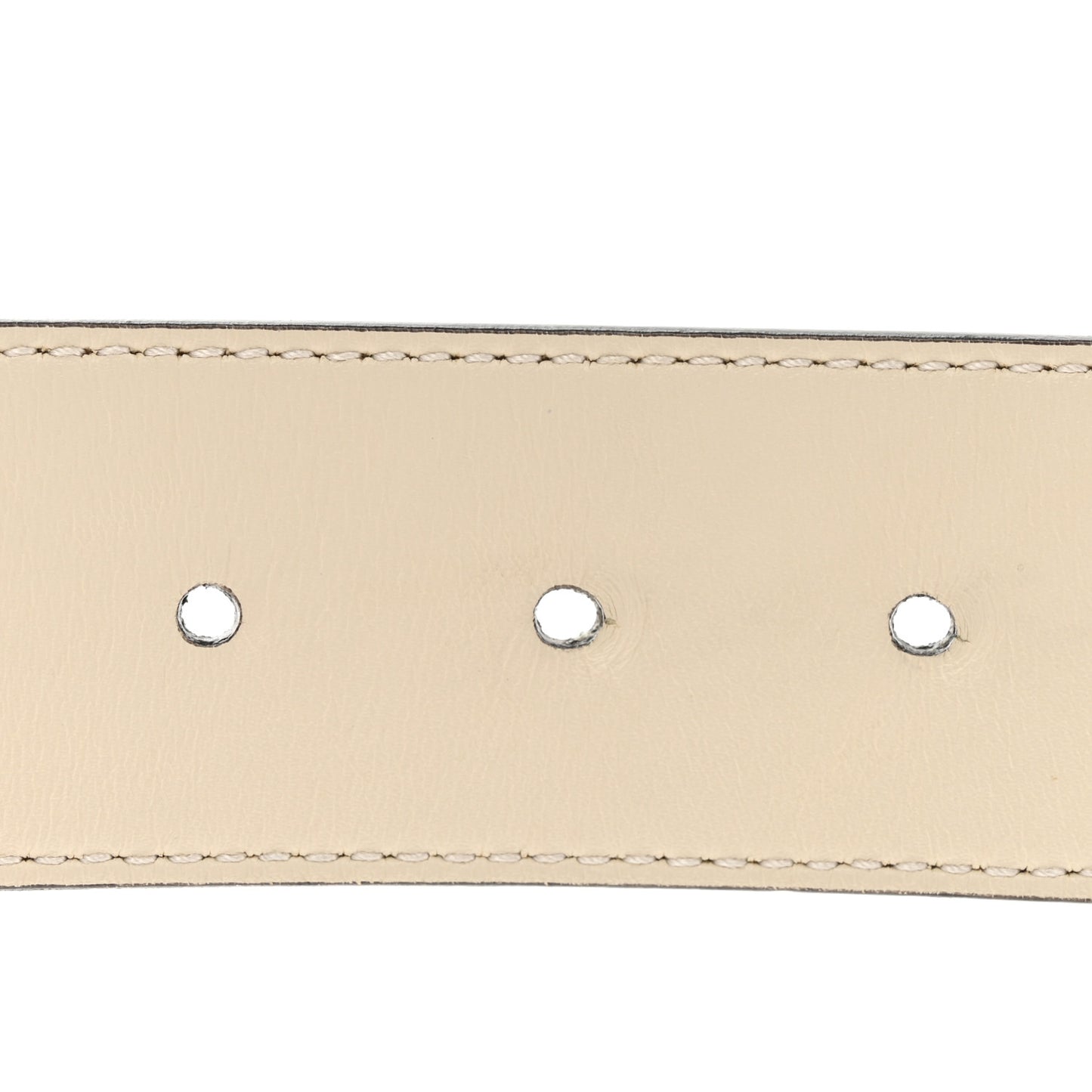 Calfskin Double G 40mm Belt 85 34 Mystic White