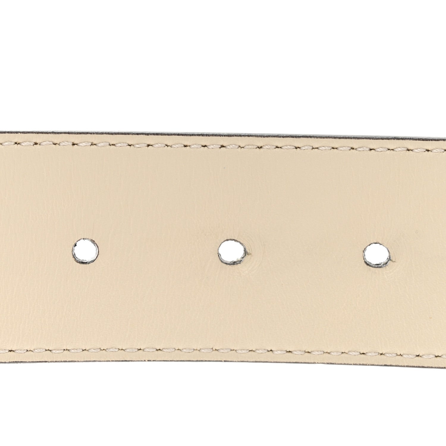 Gucci Calfskin Double G 40mm Belt 85 34 Mystic White 4 of 6