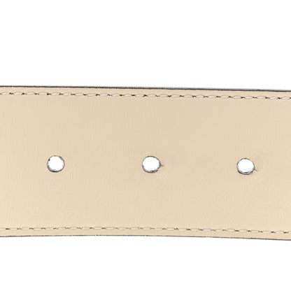 Gucci Calfskin Double G 40mm Belt 85 34 Mystic White 4 of 6