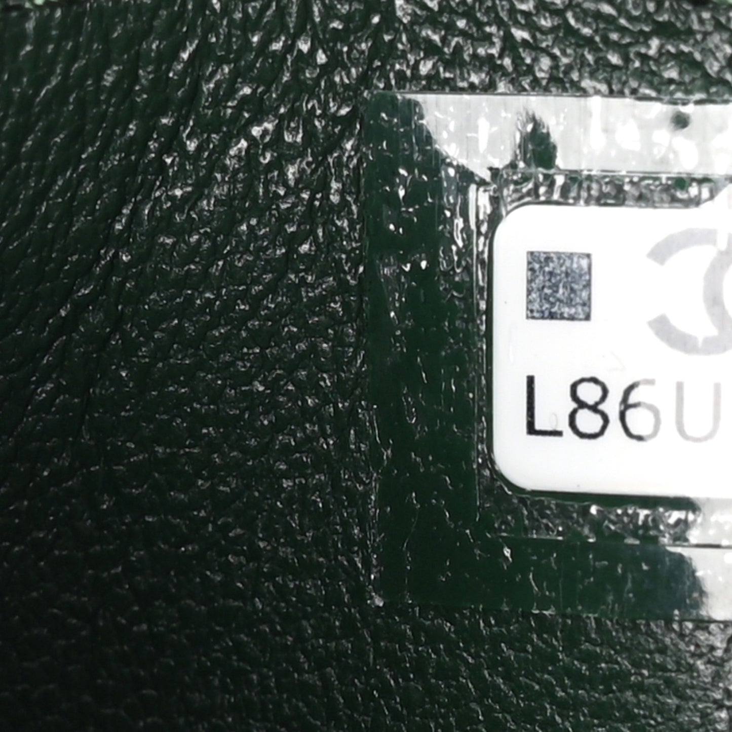 Calfskin Crocodile Embossed Crococo Card Holder Emerald