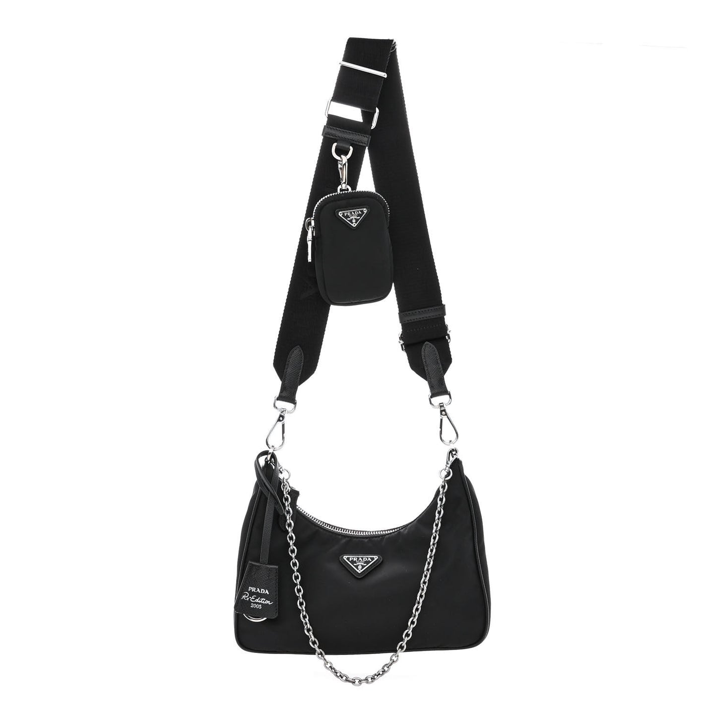 Nylon Re-Edition 2005 Shoulder Bag Black