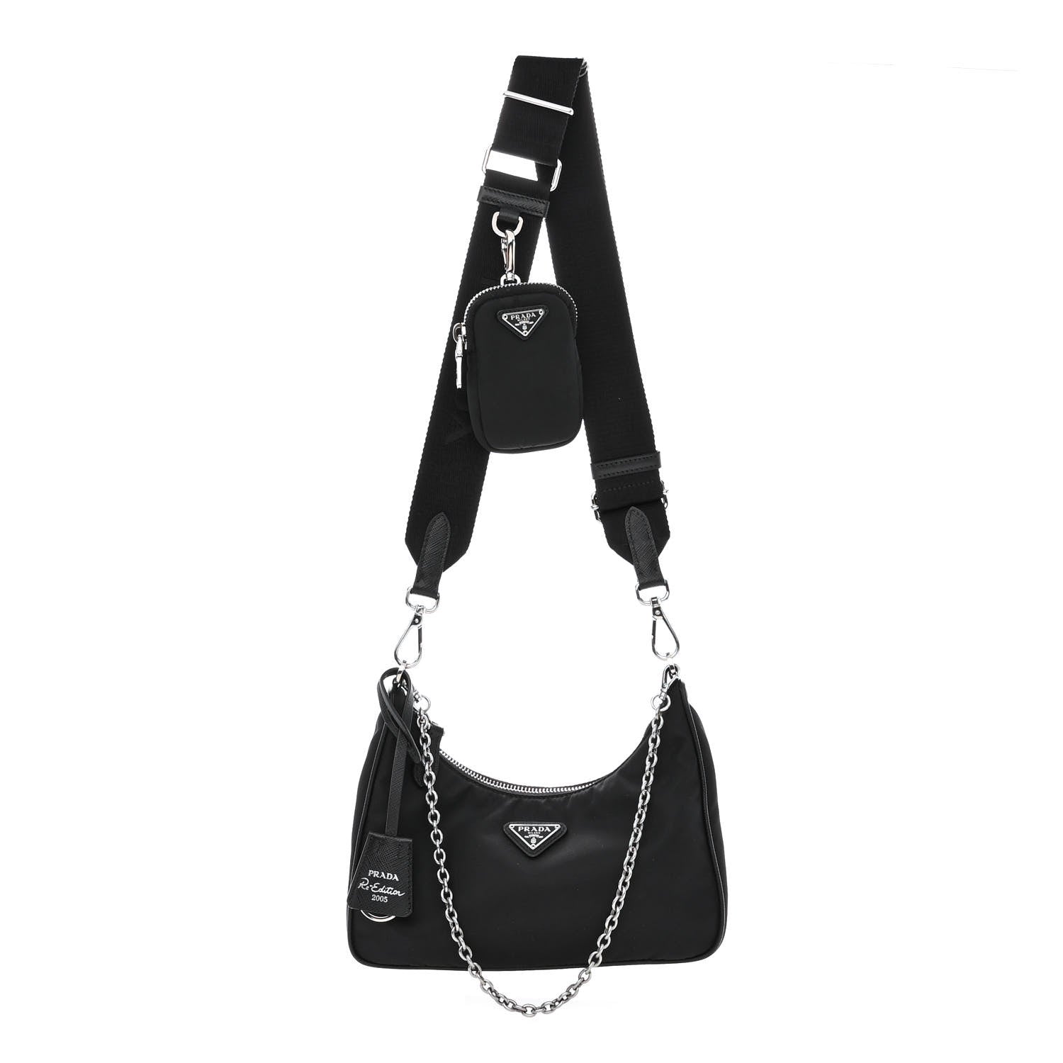 Prada Nylon Re-Edition 2005 Shoulder Bag Black 1 of 16