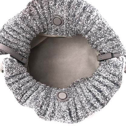 Loewe Lurex Mini Flamenco Knot Clutch Silver 5 of 9