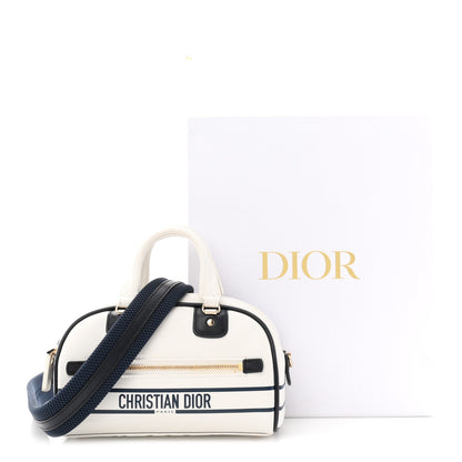 Christian Dior Calfskin Micro Dior Vibe Zip Bowling Bag White 11 of 11