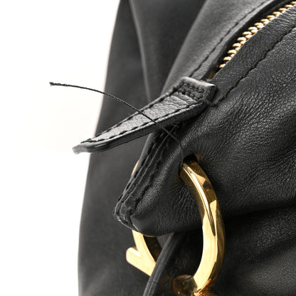 Salvatore Ferragamo Calfskin Sofia Satchel Black 10 of 15