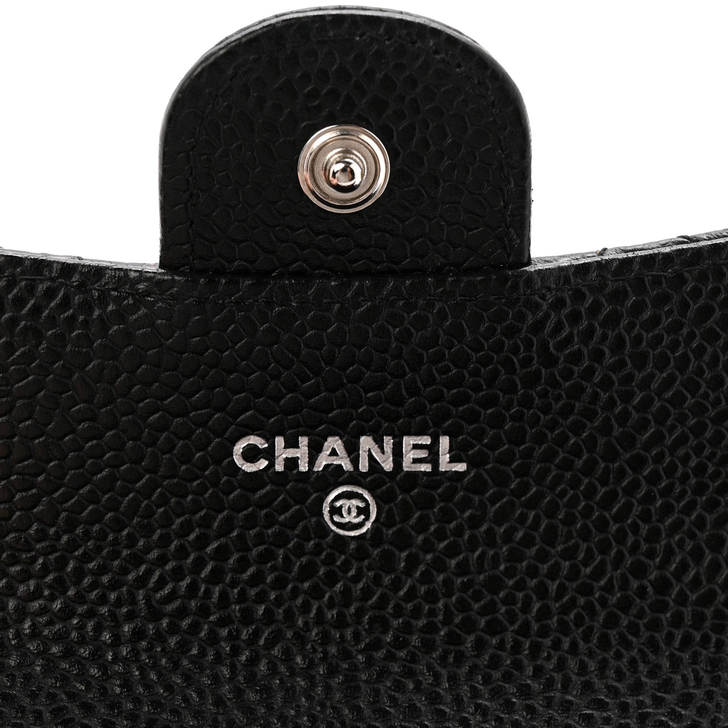 Chanel Caviar Quilted Flap Card Holder Wallet Black 6 of 10