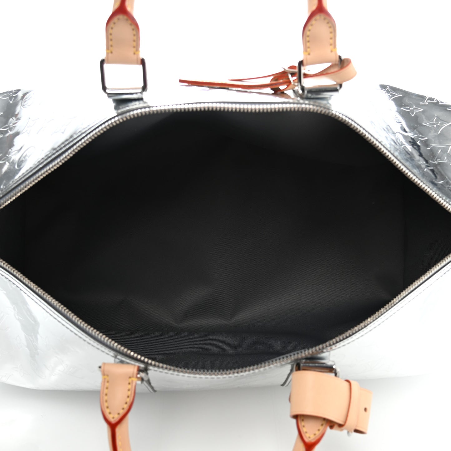 Monogram Mirror Keepall Bandouliere 50 Silver