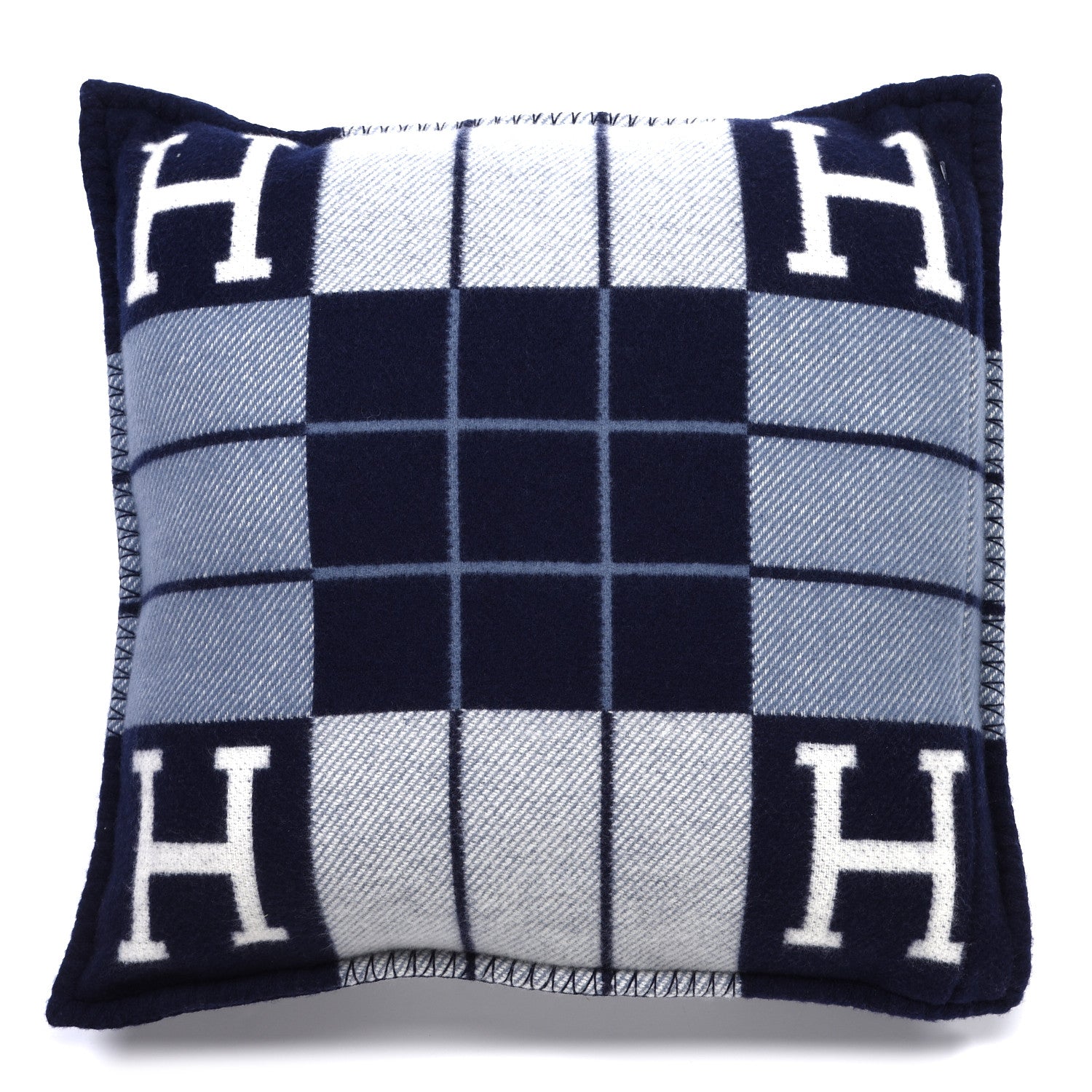 Hermes Wool Cashmere Avalon III Pillow PM Ecru Caban 2 of 3