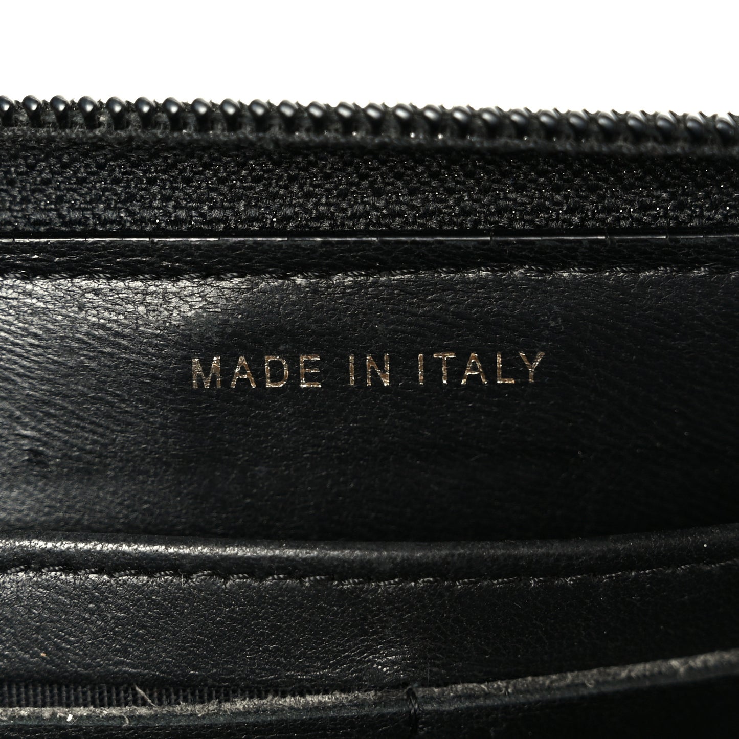 Lambskin Quilted Boy Long Zip Around Wallet Black