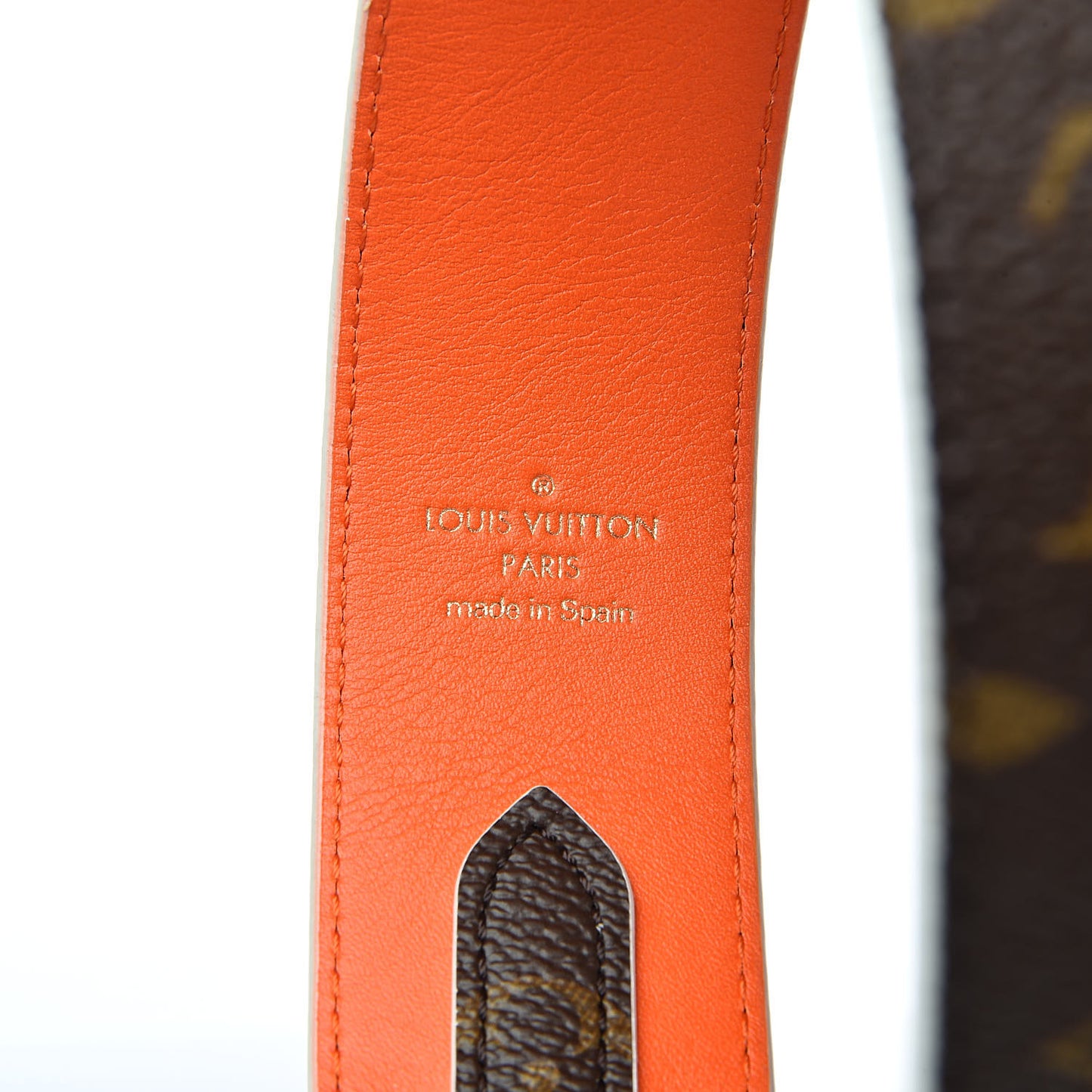 Monogram Bandouliere Shoulder Strap Orange