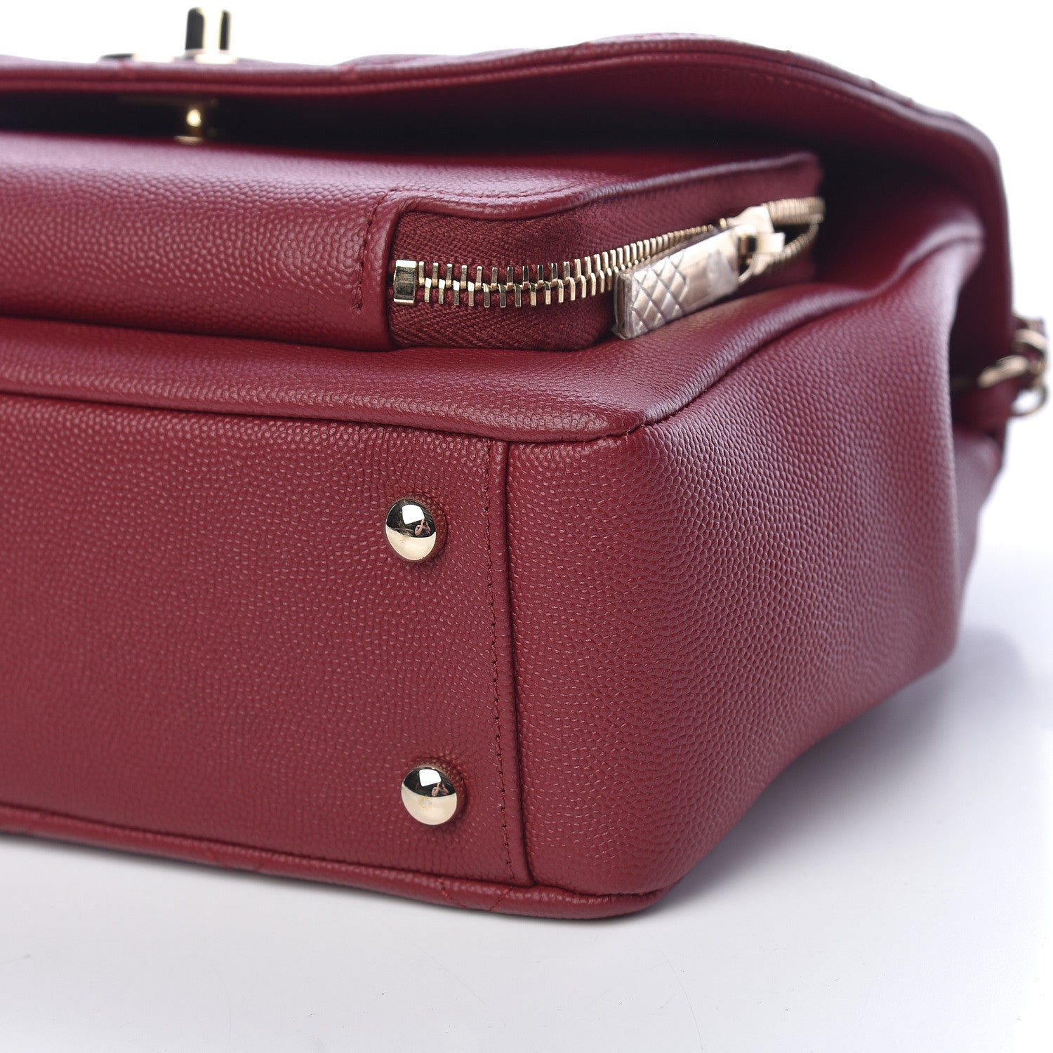 Chanel Caviar Quilted Small Business Affinity Flap Burgundy 7 of 11