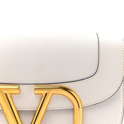 Valentino Garavani Smooth Calfskin Supervee Shoulder Bag Optic White 7 of 15