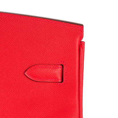 Hermes Epsom Birkin 35 Rouge Casaque 25 of 26