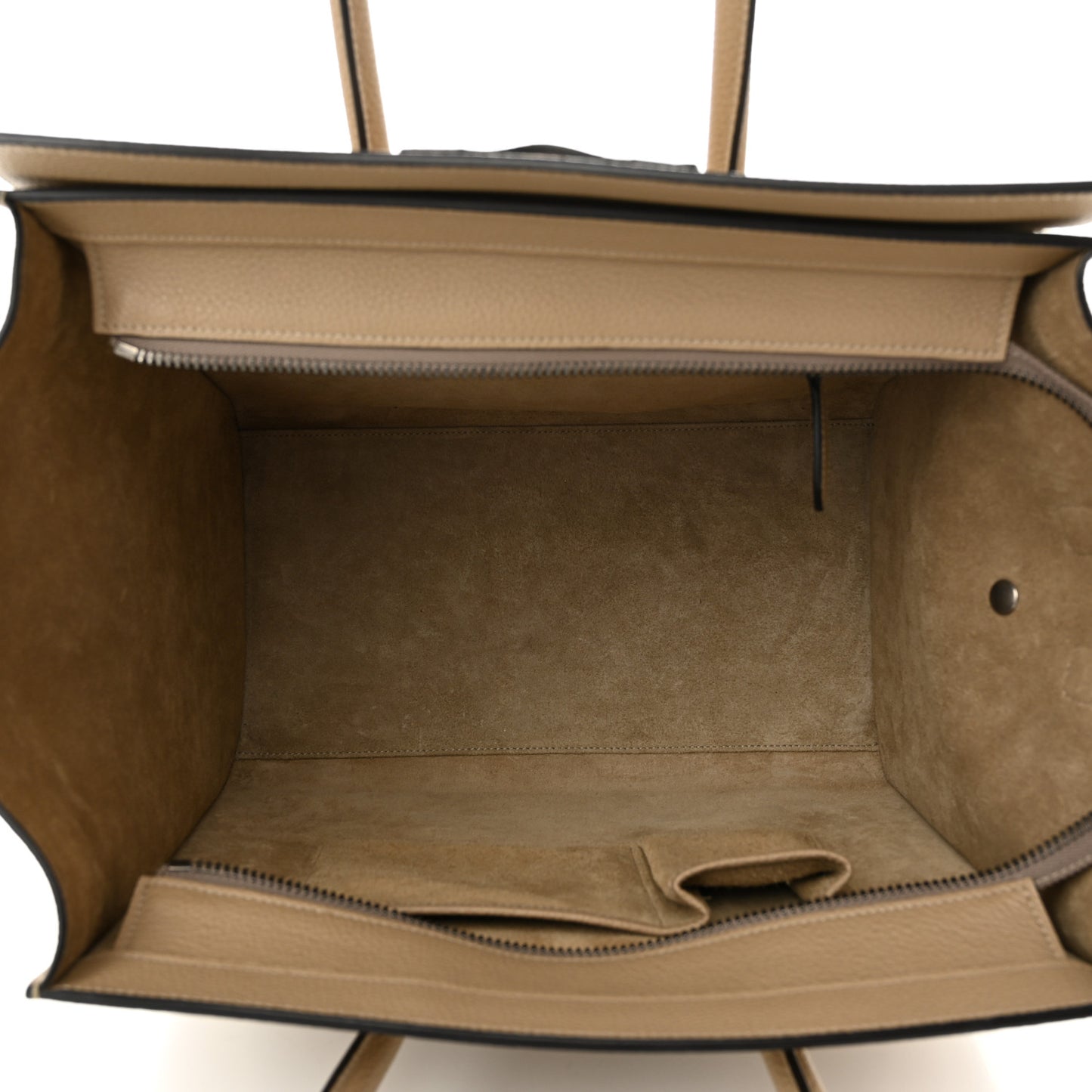 Drummed Calfskin Mini Luggage Dune