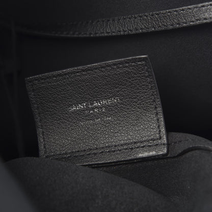 Saint Laurent Calfskin Universite Shopping Tote Black 7 of 12