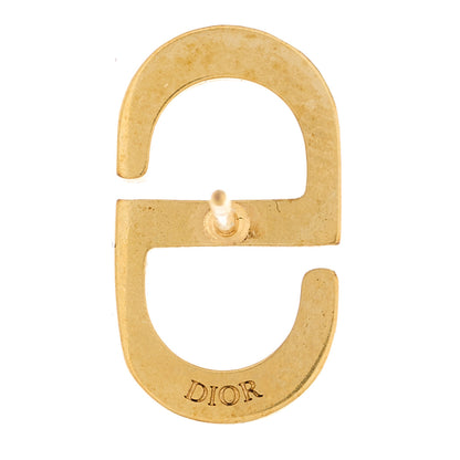 Christian Dior Crystal Clair D Lune Earrings Gold 4 of 5