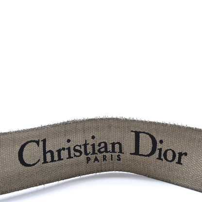 Christian Dior Canvas Embroidered Shoulder Strap Blue 6 of 7