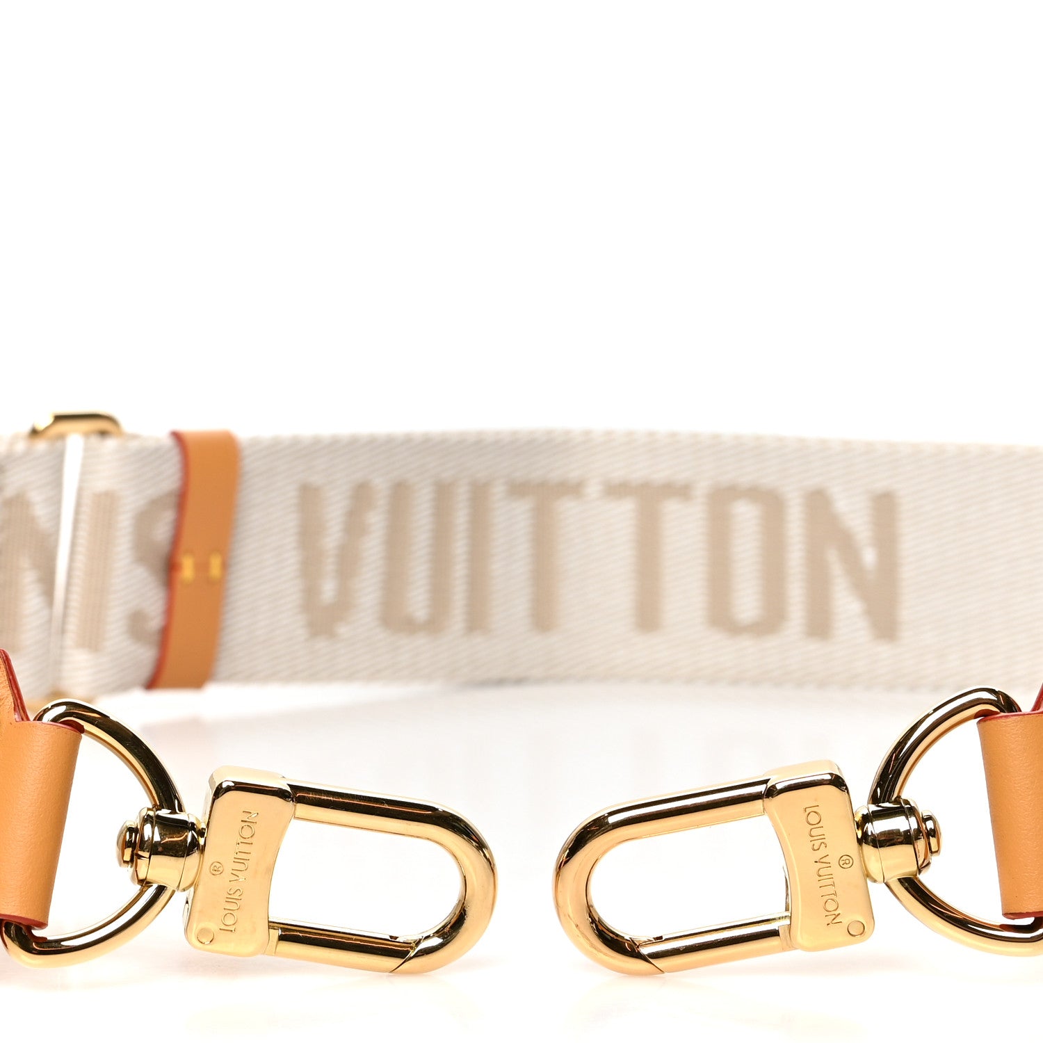 Louis Vuitton Jacquard Monogram Adjustable Shoulder Strap Snow 3 of 4
