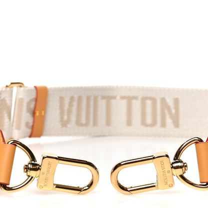 Louis Vuitton Jacquard Monogram Adjustable Shoulder Strap Snow 3 of 4