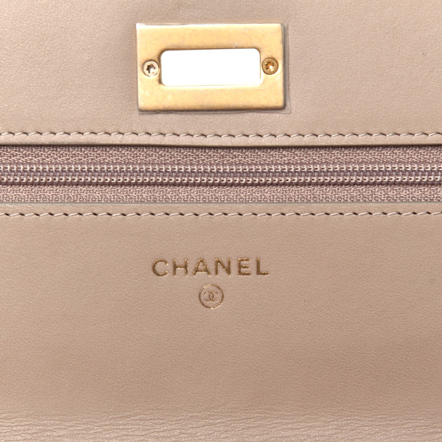 Chanel Metallic Calfskin Reissue Wallet On Chain WOC Gold 6 of 9