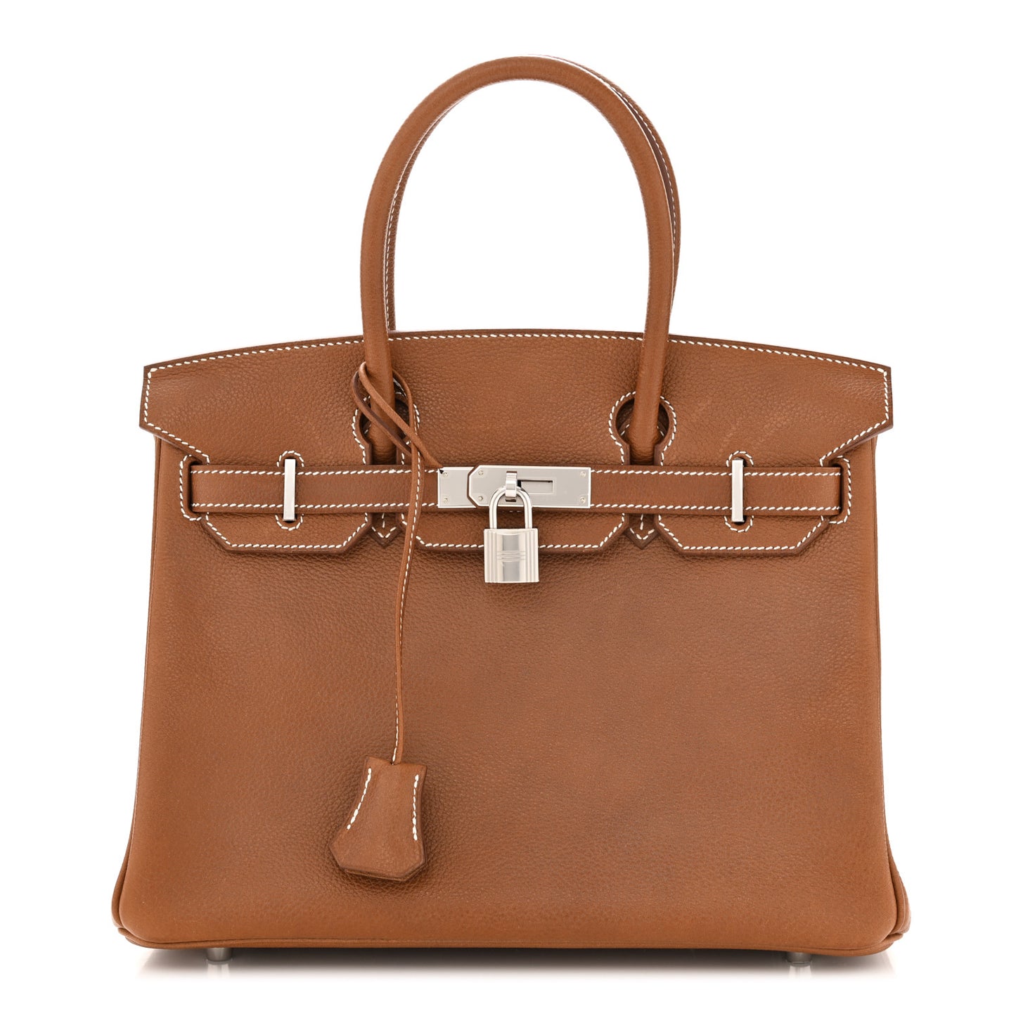 Natural Barenia Faubourg Birkin 30 Fauve