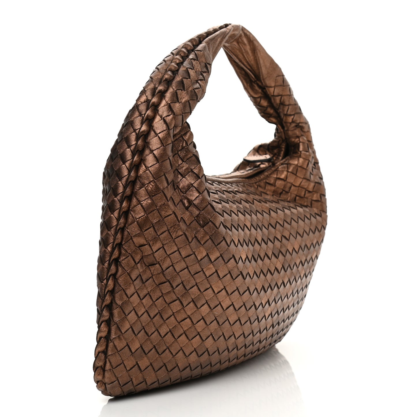 Metallic Nappa Intrecciato Veneta Hobo
