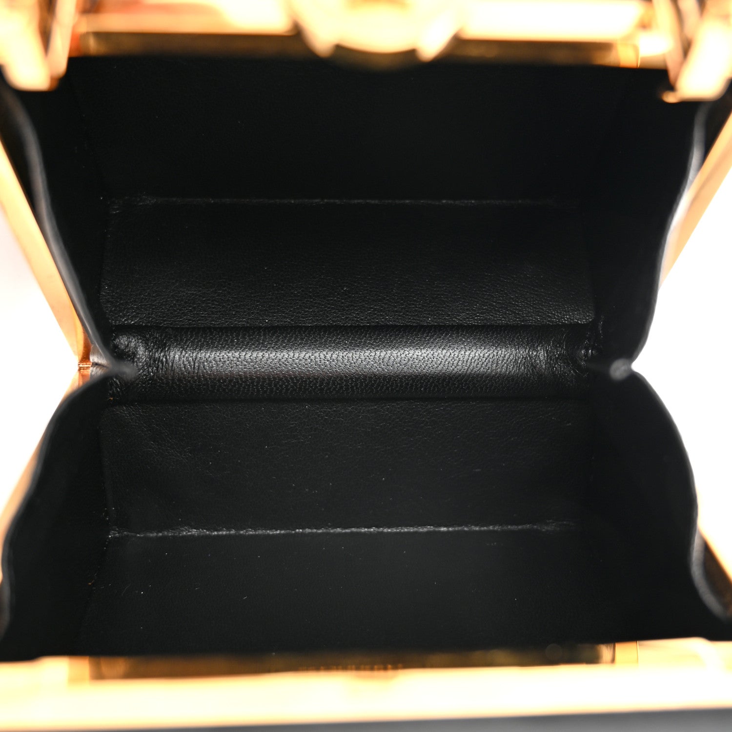 Versace Calfskin Virtus Square Shoulder Bag Black 1690603
