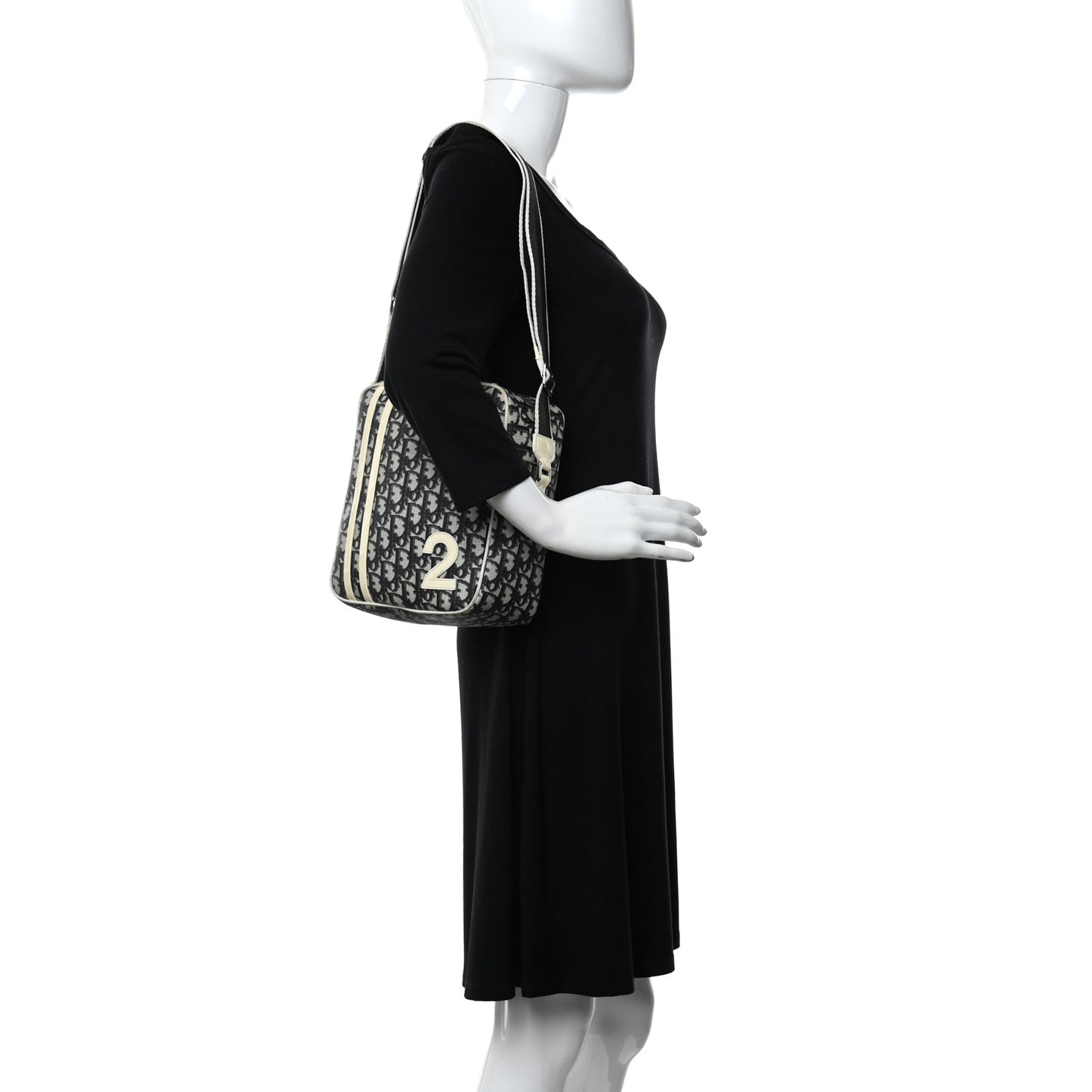 Monogram Girly Messenger Bag Black