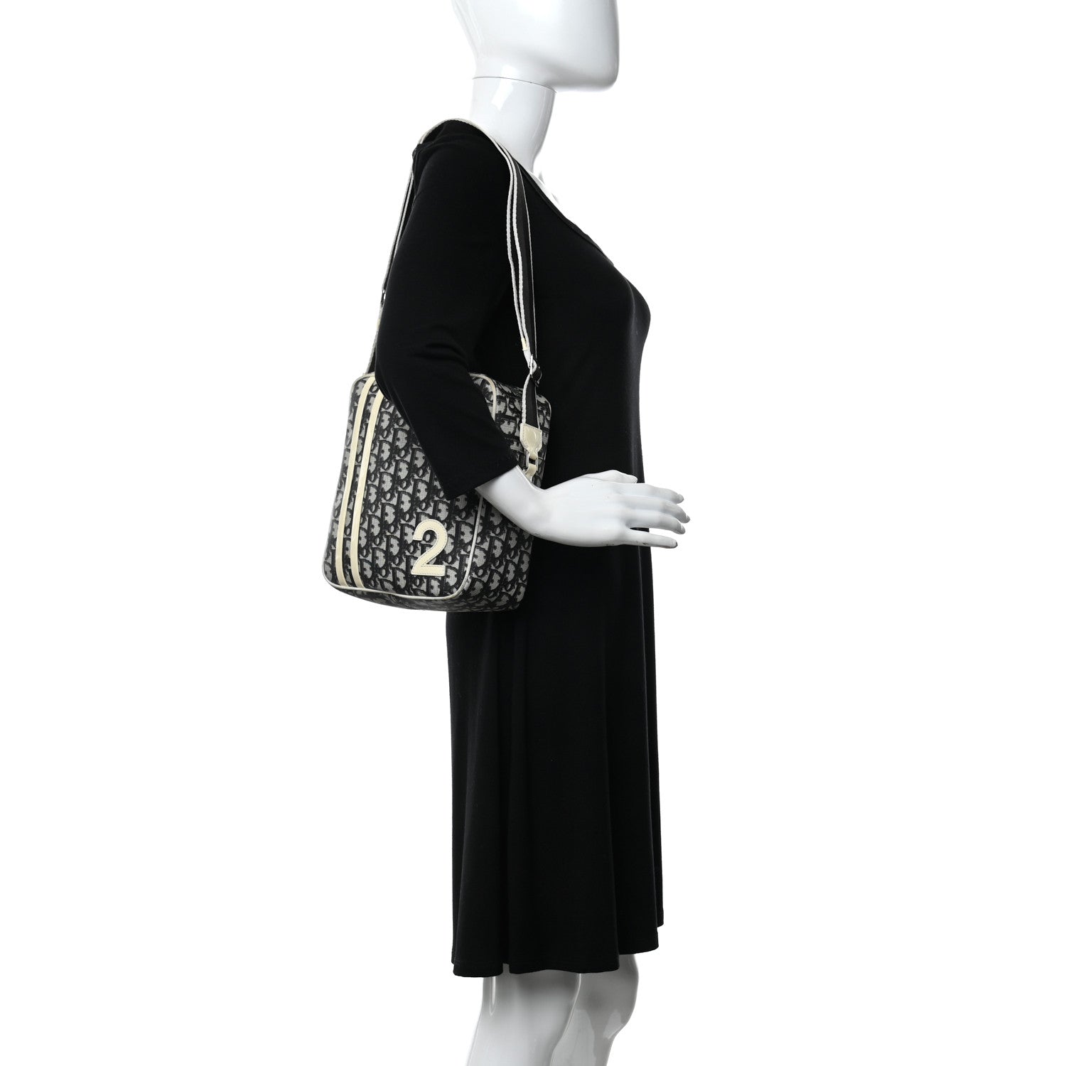 Christian Dior Monogram Girly Messenger Bag Black 2 of 12