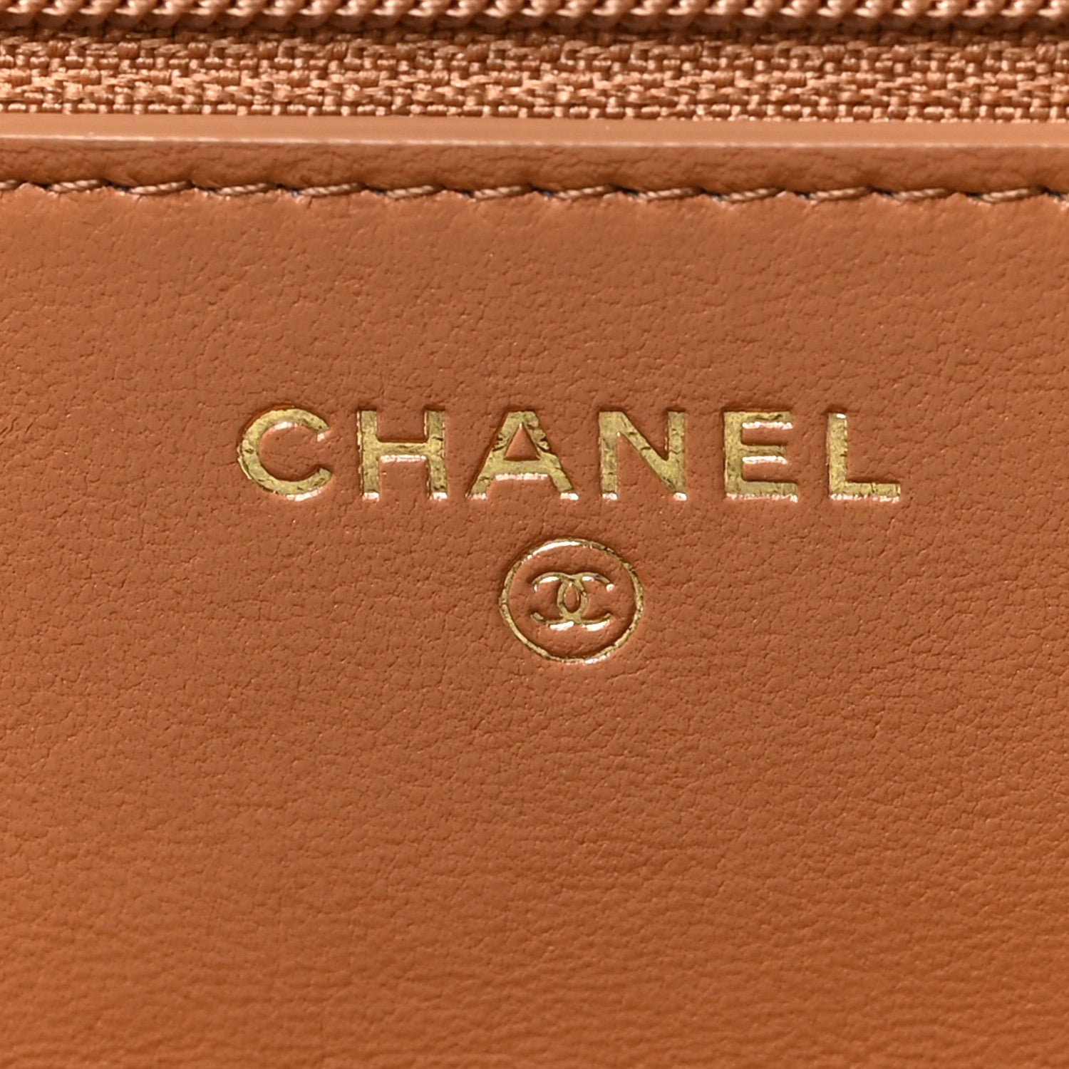 Chanel Lambskin Quilted Chanel 19 Wallet On Chain WOC Brown 6 of 9