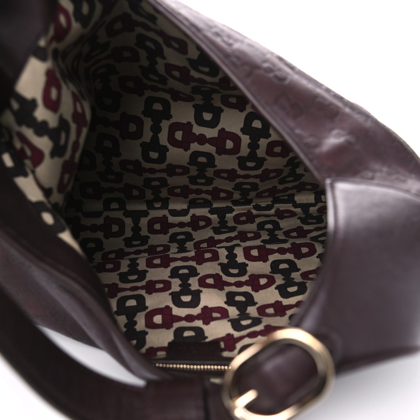 Guccissima Large Jackie O Bouvier Hobo Chocolate