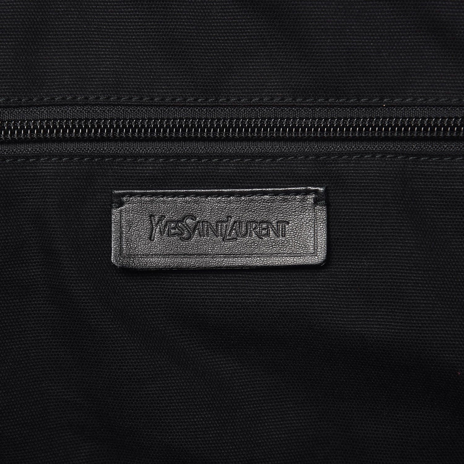 Saint Laurent Calfskin Sac Hamptons Weekender Bag Black 6 of 12