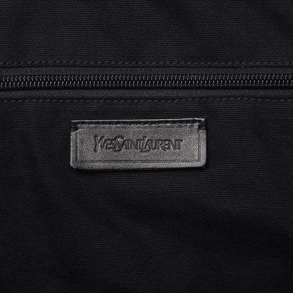 Saint Laurent Calfskin Sac Hamptons Weekender Bag Black 6 of 12
