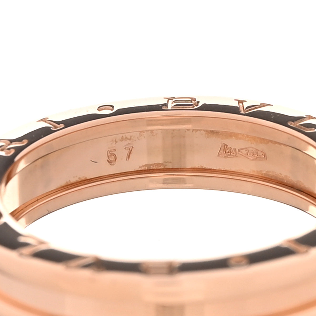 18K Rose Gold B.Zero1 One-Band Ring 57 8