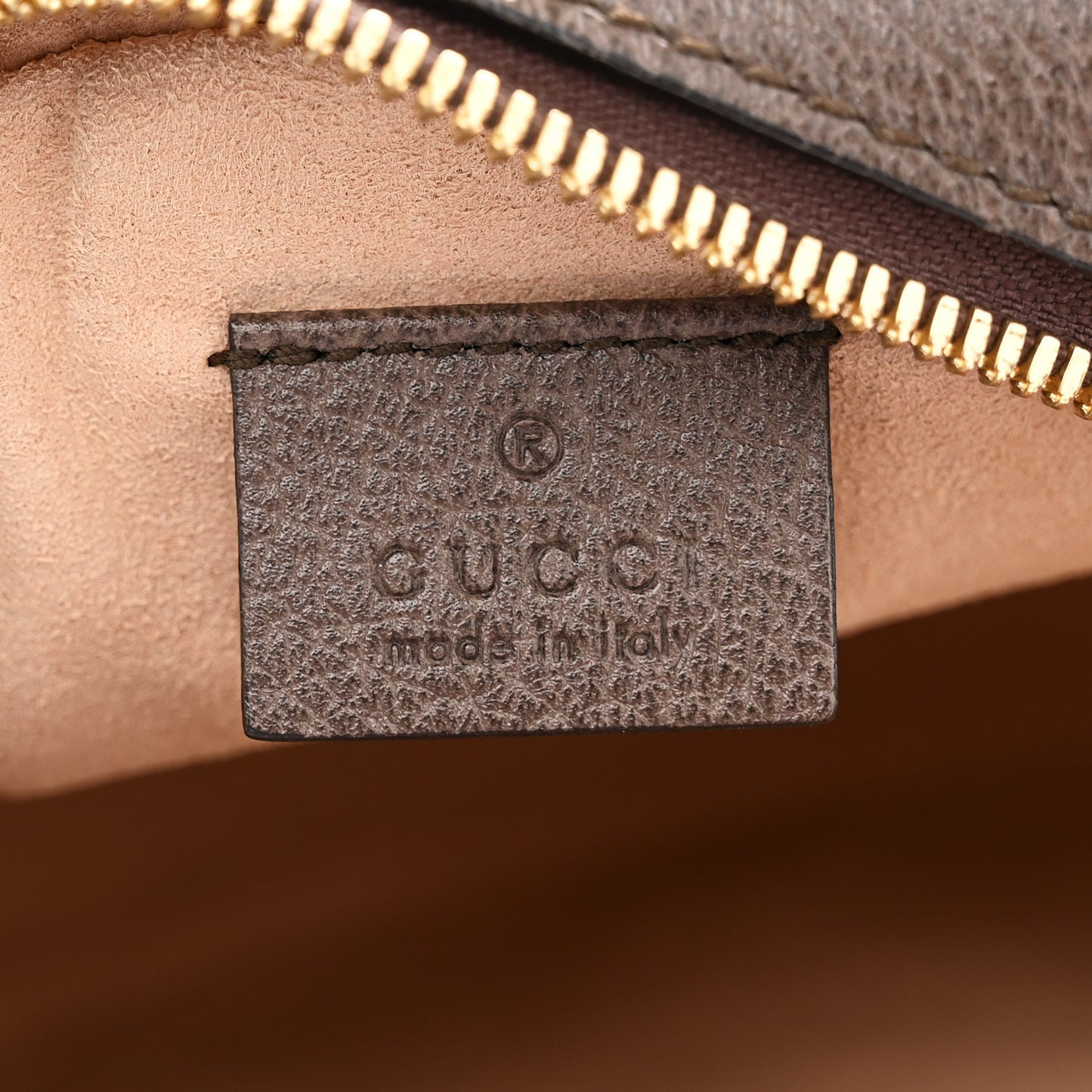 GG Supreme Monogram Web Mini Ophidia Round Shoulder Bag Brown