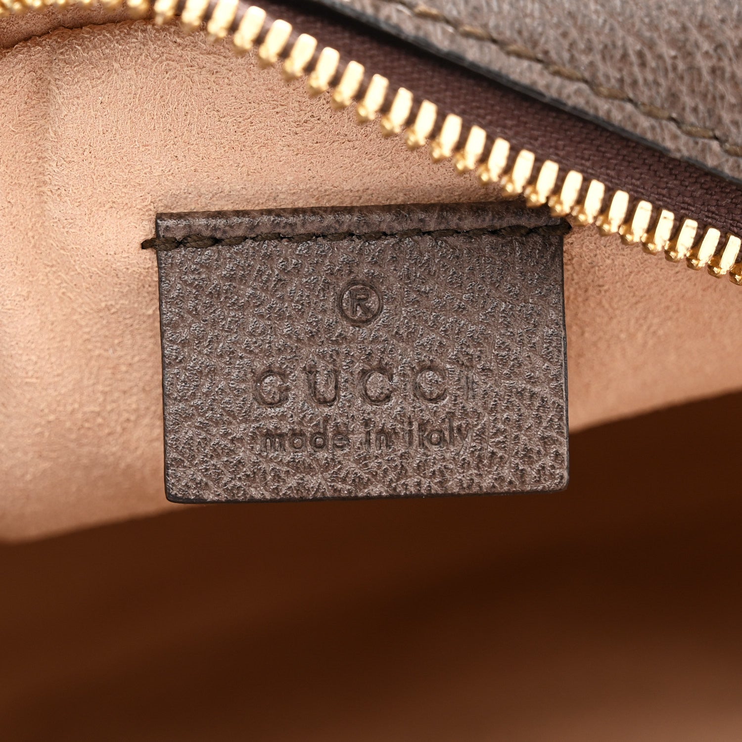 Gucci GG Supreme Monogram Web Mini Ophidia Round Shoulder Bag Brown 6 of 11