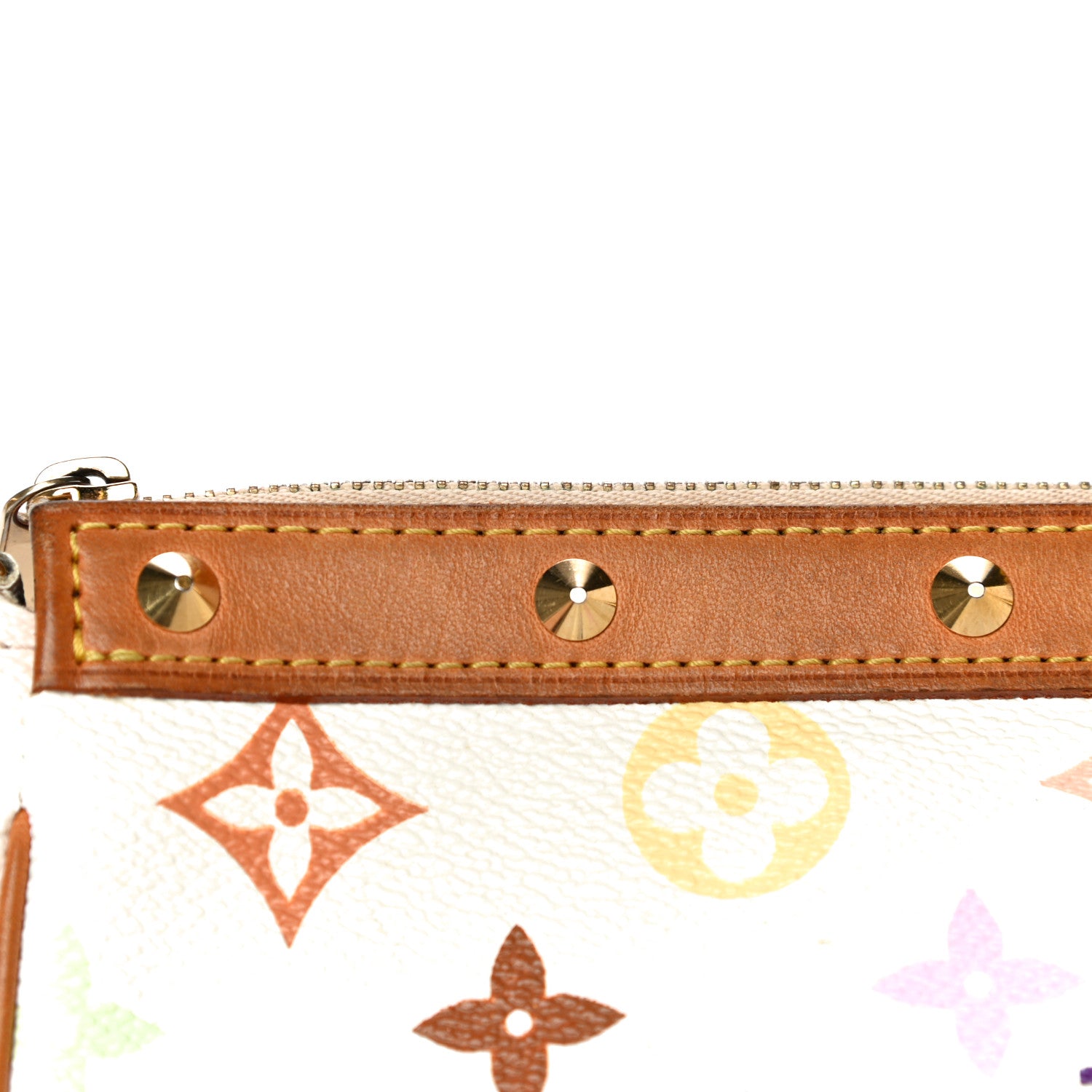 Louis Vuitton Monogram Multicolor Pochette Accessories White 16 of 19