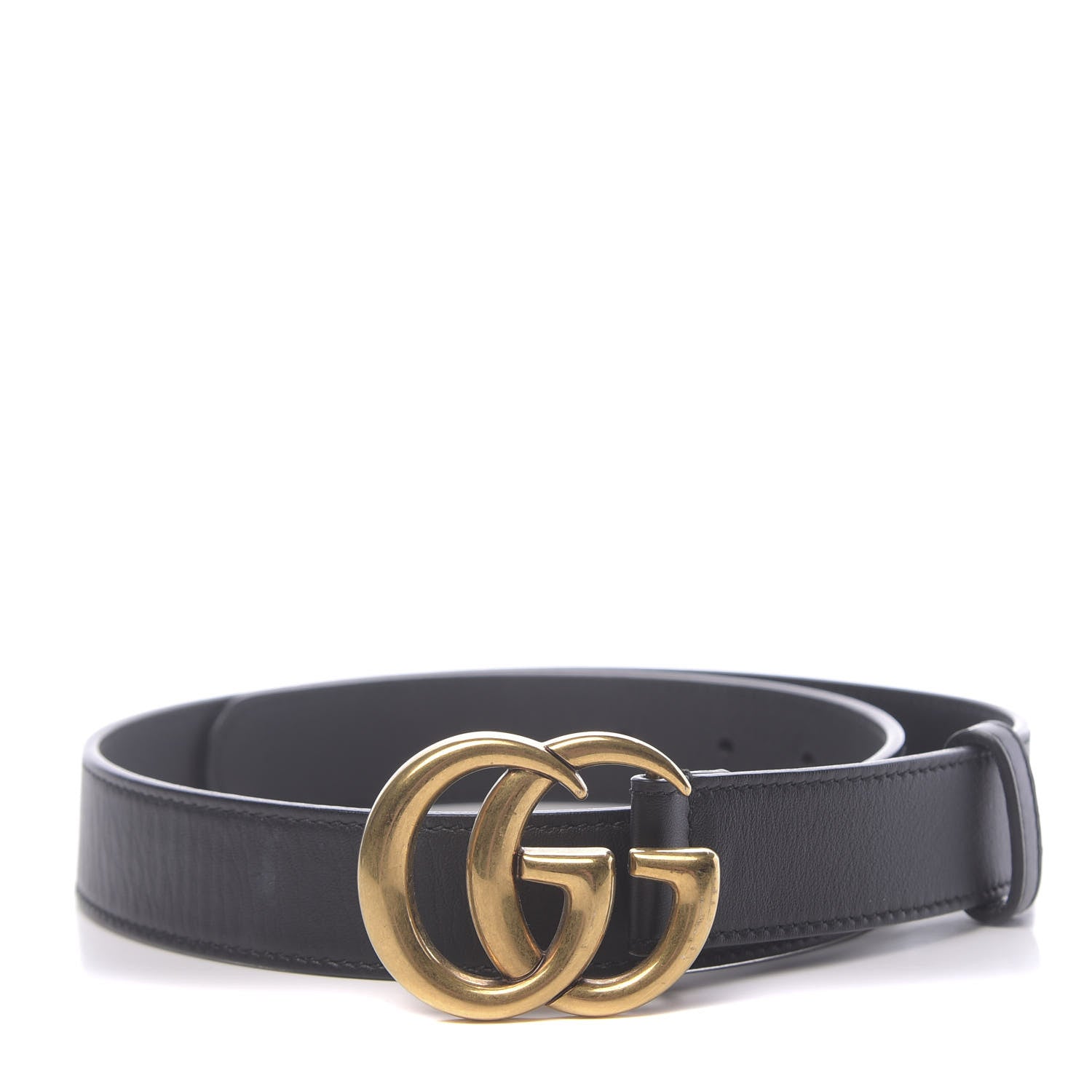 Gucci Calfskin Double G 30mm Belt 75 30 Black 1 of 6