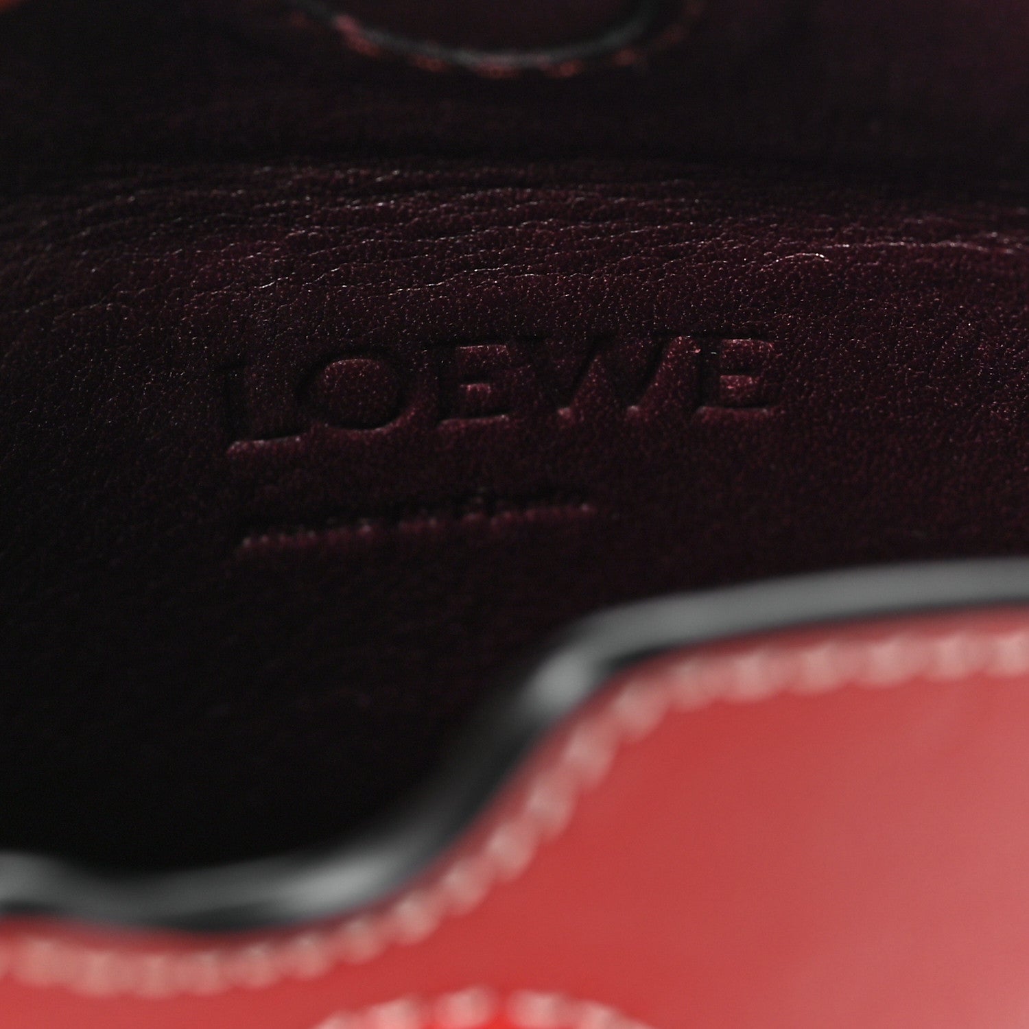 Loewe Smooth Calfskin Gate Pocket Scarlet Burnt Red Tan 6 of 9