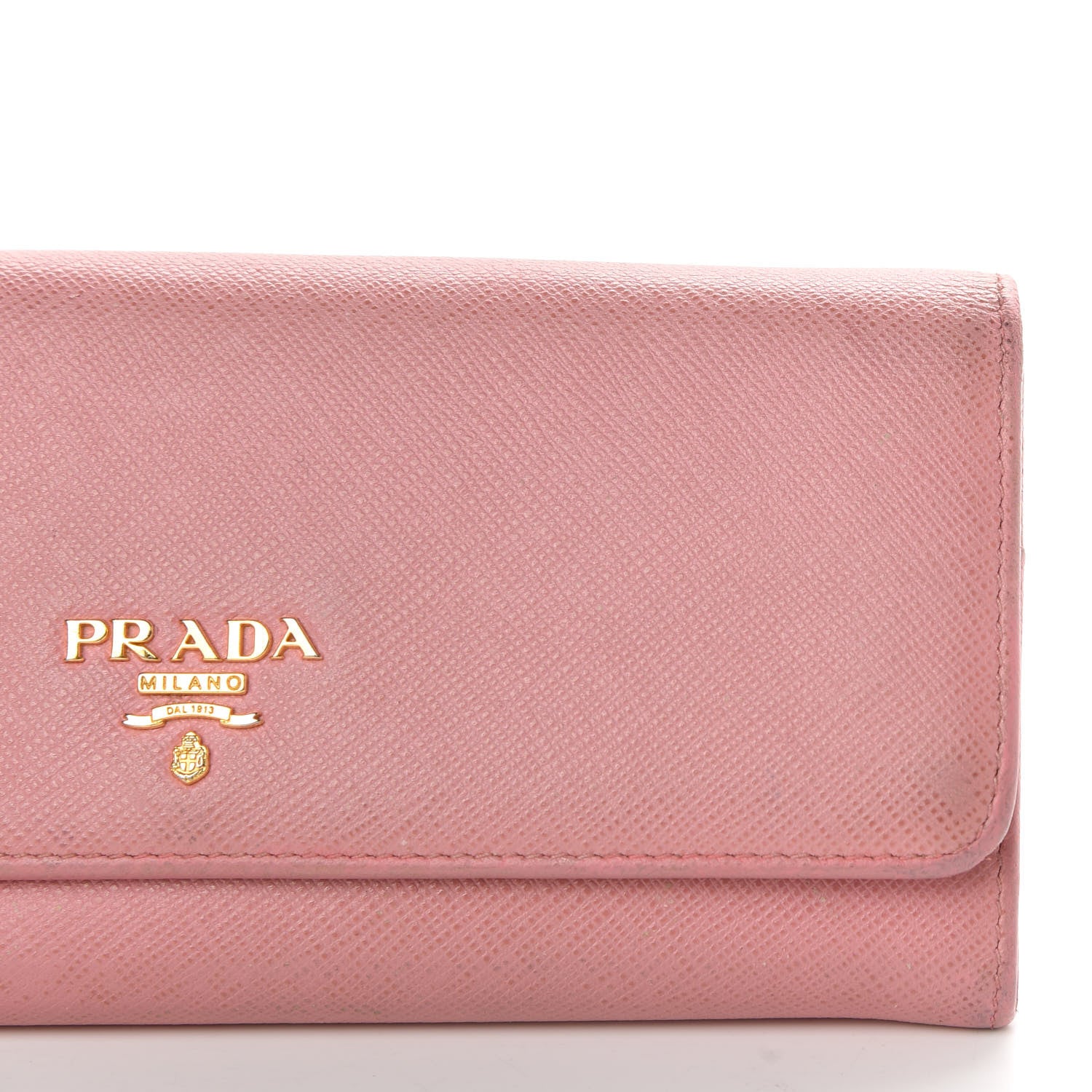 Prada Saffiano Continental Flap Wallet Orchidea 5 of 9