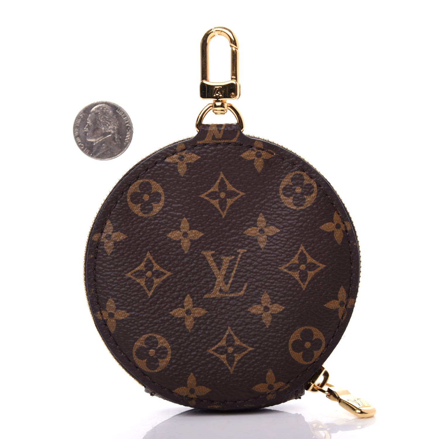 Louis Vuitton Monogram Multi Pochette Accessories Round Coin Purse 2 of 7