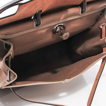 Hermes Toile Vache Hunter Herbag Zip 39 MM Etoupe Ebene 10 of 14