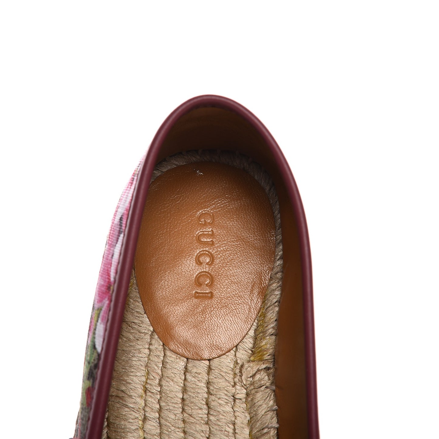 GG Supreme Monogram Blooms Espadrilles 37.5 Beige Multicolor Dry Rose