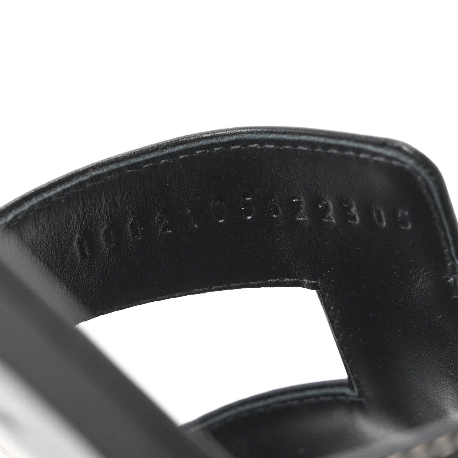 Hermes Box Calfskin Oran Sandals 40.5 Black 9 of 10
