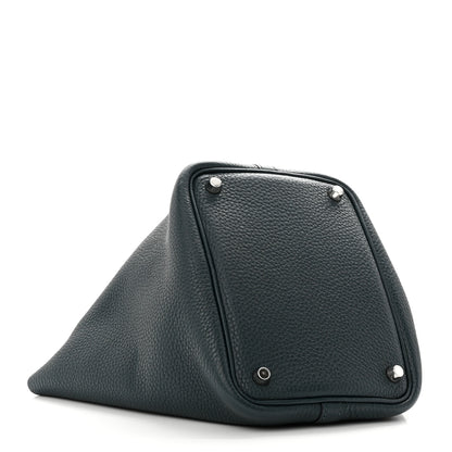 Hermes Taurillon Clemence Picotin Lock 18 PM Vert Cypress 4 of 10
