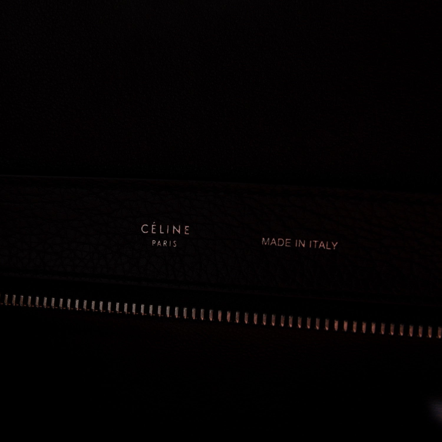 Celine Drummed Calfskin Suede Medium Trapeze Black 9 of 9
