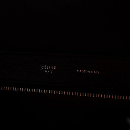 Celine Drummed Calfskin Suede Medium Trapeze Black 9 of 9