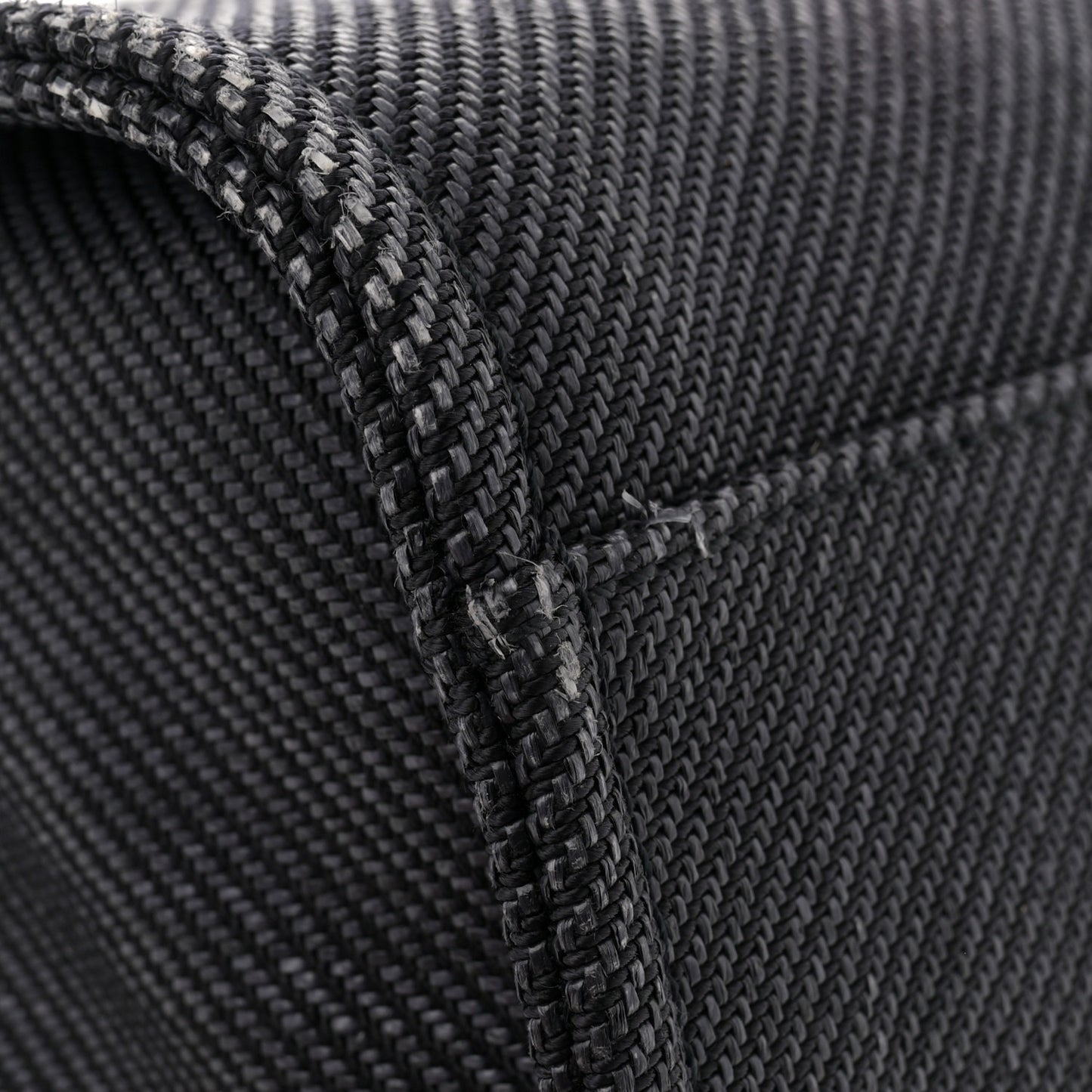 Mixed Fibers Calfskin Small Deauville Tote Black