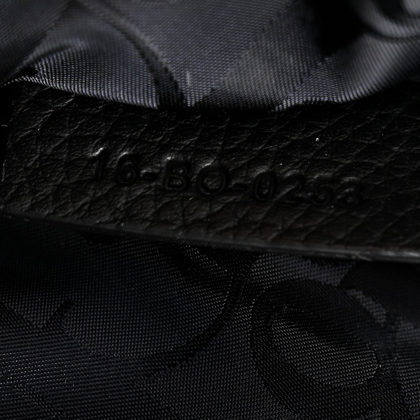 X KAWS Grained Calfskin Saddle Pouch Black