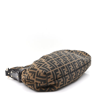 Fendi Zucca Cuoio Lucido Chef Hobo Tobacco Moro 4 of 11